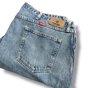 Wrangler Mens 48x30 Regular Fit Blue Denim‎ Jeans Authentic